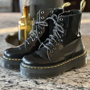 Dr. Martens Black Platform Jadon Boots